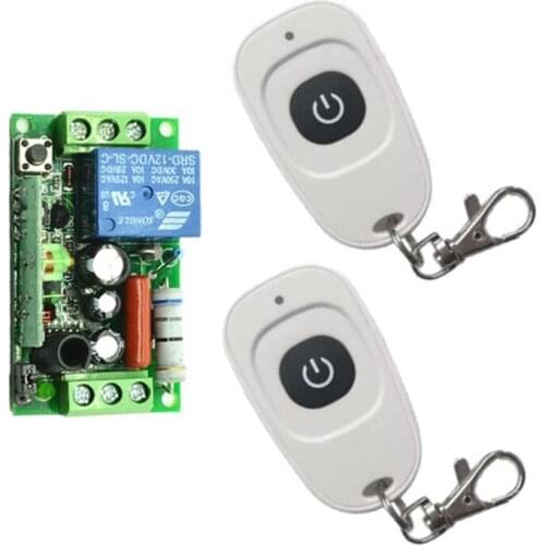 AC 220V 110V 1 CH 1CH RF Wireless Remote Control Switch System, 1CH Transmitter + Receiver,Self-lock Jog