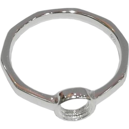 Beadsnice 925 Sterling Silver Cabochon Blanks Fit 5mm Round Jewelry Base Accessories Setting Rings DIY Making