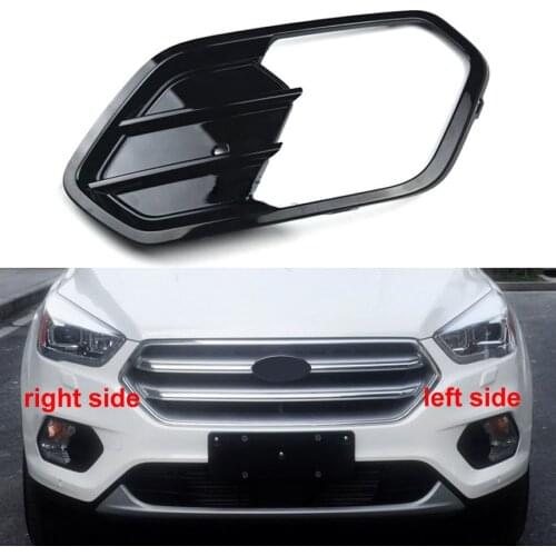 For Ford Kuga 2017 2018 Fog Light Cover Fog Lamp Shell Front Bumper Grille Driving Lamp Cover with Baking paint