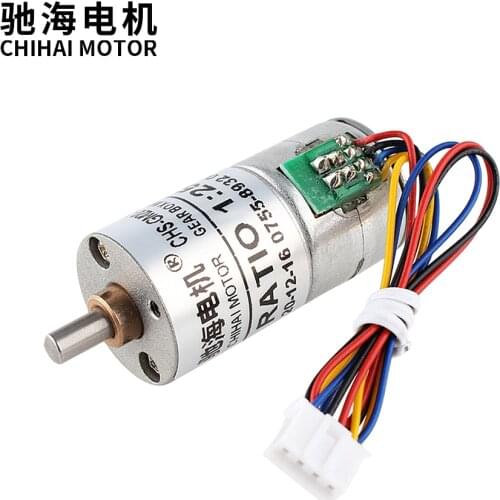 ChiHai Motor CHS-GM20BY 2 phase 4 wire Stepper Gear Motor 20 Ohm DC 5.0V~12V Intelligent Pan Head Instrument Robot Motor