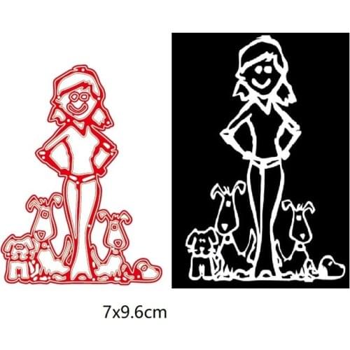 DIY Family Persons Metal Cutting Dies Scrapbooking DIY Album Paper Card Craft Embossing Stencil Dies