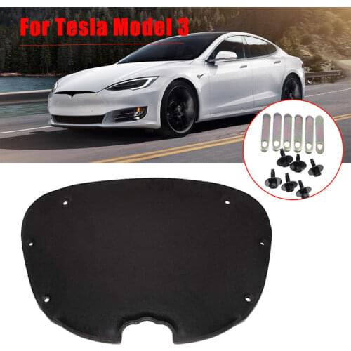 Car Hood Engine Soundproof Cotton Heat Insulation Pad Cover Mat For Tesla Model 3 Anti-Shock Plate Car Modification