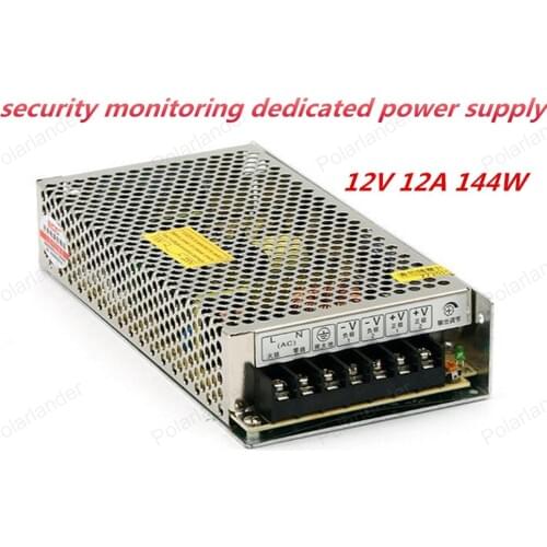 Best quality 12V 12A 144W Switching Power Supply Driver for LED Strip AC 100-240V Input to DC 12V free shipping
