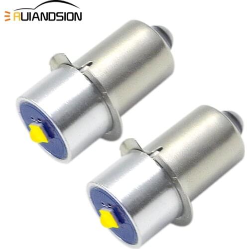 2Pcs Ruiandsion 150LM Maglite PR2 PR3 PR4 3W XB-D Mini lanterna Led Upgrade Flashlight White P13.5S 3-18V
