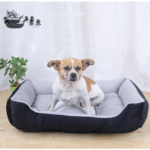 Fashion Pug Bed Cushion for Small Medium Large Dogs Puppy Pet House Poodles Nest Sleeping Warm Letter Print Bed Blanket Mat