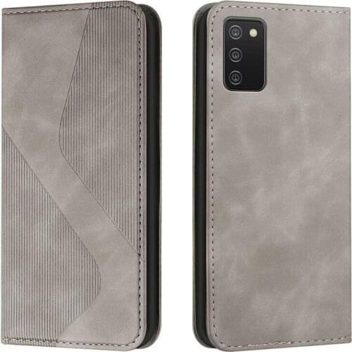 New Magnetic Leather Case na For Samsung Galaxy A02 A 02 S 02S A02S US A022 A025 EU Funda Skin Feel Wallet Cover S Pattern Coque