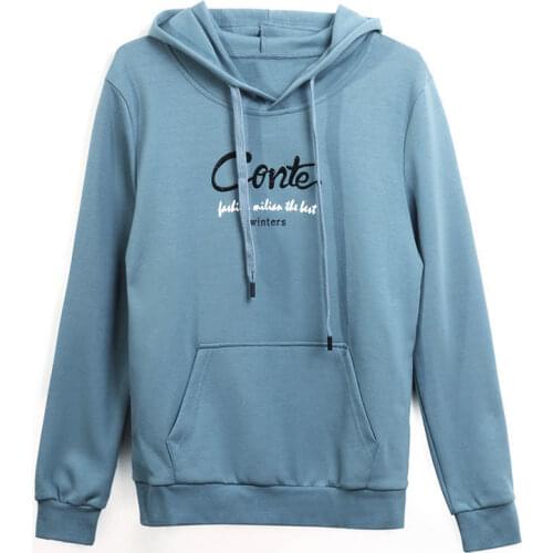 New Women Embroidered Cat Coat Hoodies Women Kawaii Korean Style Loose Sweatshirt Hooded Pullovers Tops kz085