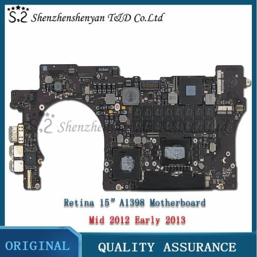 A1398 Motherboard For Macbook Pro Retina CPU i5 2.3GHz 8GB Logic Board 820-3332-A 2012 2013 year