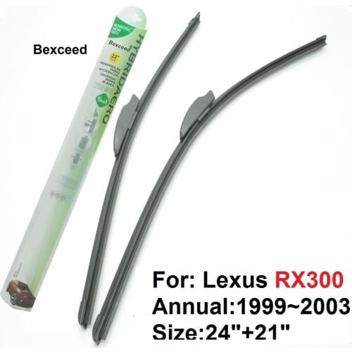 24"+21" High Quality Bexceed of Car Windshield Flat Wiper Blade For LEXUS RX300. 1999~2003