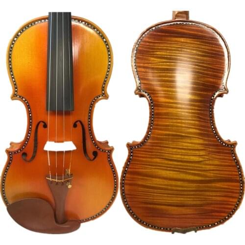 NEW 4/4 violin Solid spruce top and maple back side handmade nice tone #12687