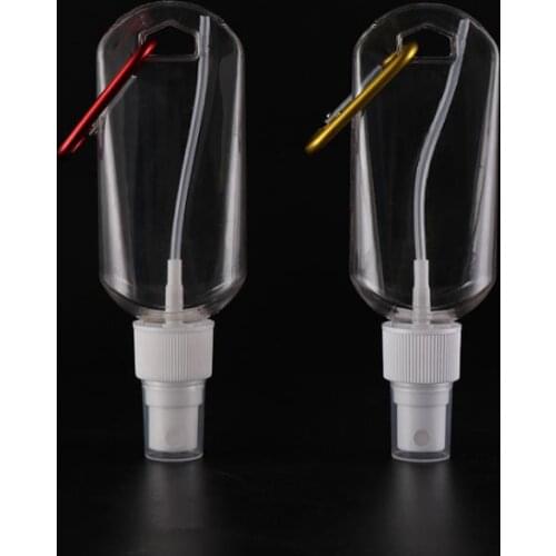 Portable Alcohol Spray Bottle Empty Hand Sanitizer Empty Holder Hook Keychain 500pcs/lots