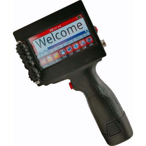 Handheld Inkjet Printer,ZK-1688 Intelligent Handheld Printer with 4.3 Inch Touch Screen Quick-Drying Ink Cartridge