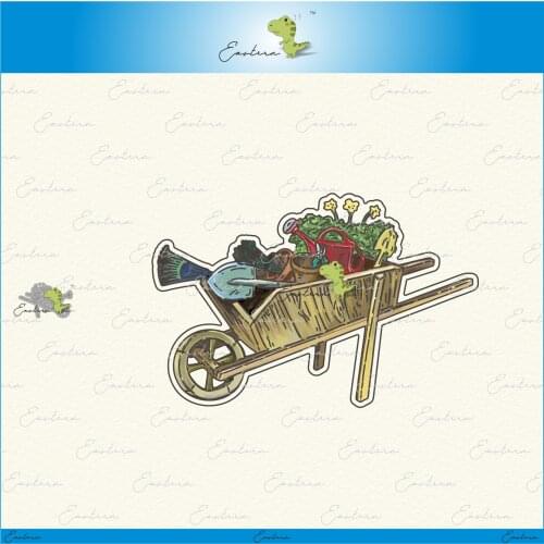 Wheelbarrow metal cutting dies 2021 new diy molds Scrapbooking Paper Making die cuts crafts