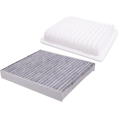 2Pcs Cabin & Engine Air Filter Replacement Auto Car for Mitsubishi Lancer Outlander RVR 2015-2017 27277-4M400 MR968274