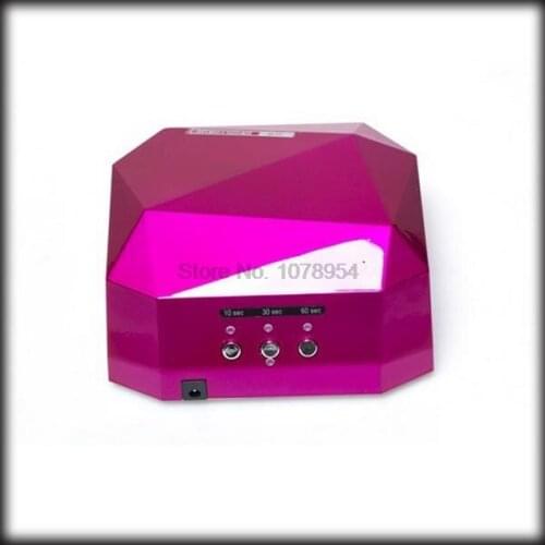 By dhl or ems 20 pieces Nail Dryer Diamond Shaped Long Life 36W LED CCFL UV Lamp Curing for UV Gel Nail Polish Nail Art Tools