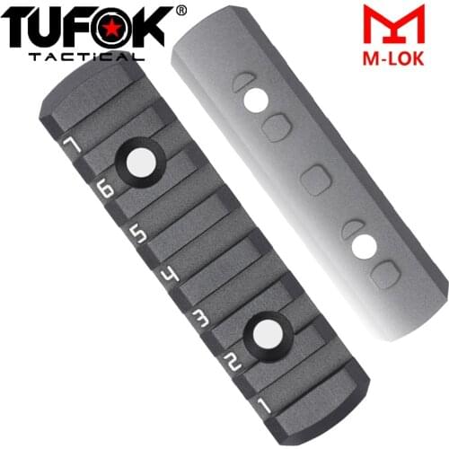 TuFok Super Low Profile 7 Slots Mlok Rail Adapter M-lok Rail Section Ultra Thin Picatinny Weaver Rail Mount Hunting Accessories