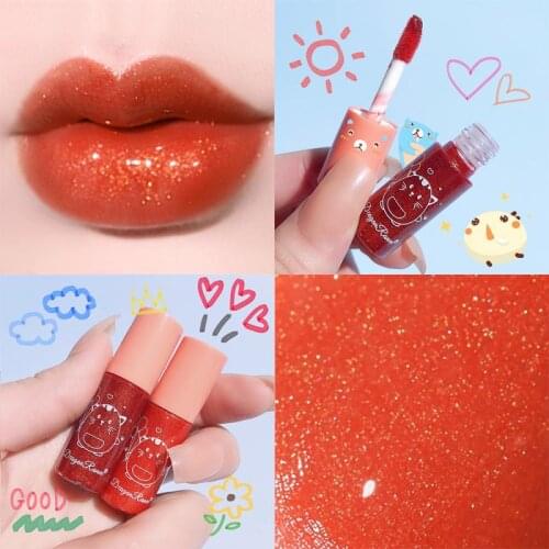 10 Colors Mini Air Lip Glaze Moisturizing Non-stick 24 Hours Long Lasting Sexy Liquid Lipstick Makeup Lip Gloss Cosmetic TSLM1