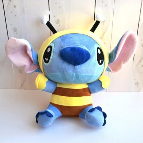 18cm Kawaii Lilo and Stitch Cosplay Bee Soft Stuffed Animal Doll Stich Plush Toys Kids Gift