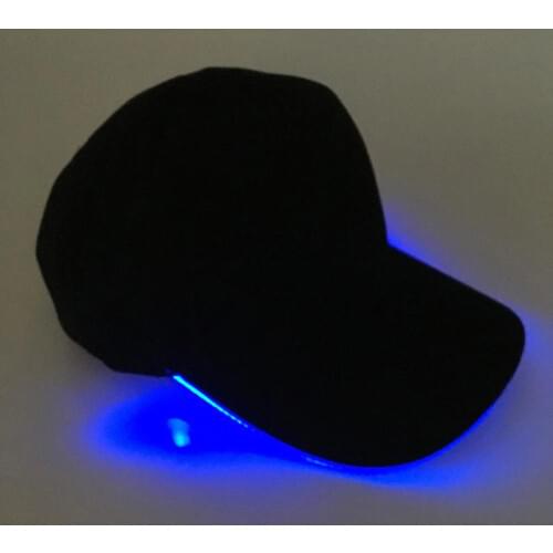 Baseball Hat Hot Fashion Unisex Solid Color LED Luminous Baseball Hat Christmas Party Peaked Cap Adjustable Caps Women Men Hats