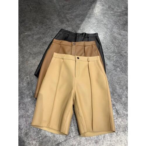 Women pants Genuine leather pants knee length 2020 new fashion autumn sheepskin leather pants short style