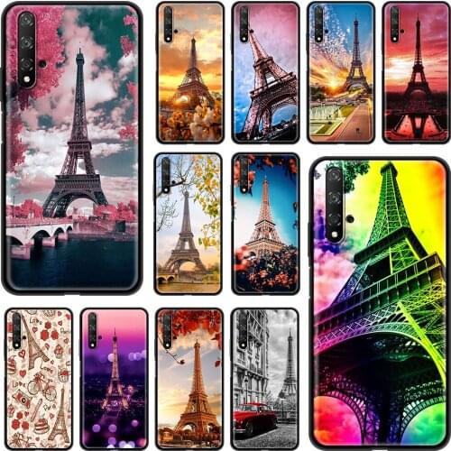 Case For Huawei P30 Lite P Smart Z Y6 Y7 2019 P40 Pro P20 Honor 9X 8X Play 9A 20 9S Phone Cover Shell Romantic Pari Eiffel Tower