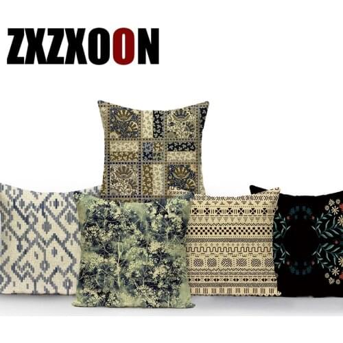 Boho Decorative Pillows Case Mandala Geometric Polyester Pillow Cushion Cover Geometry Pillowcase for Sofa Home Bedroom