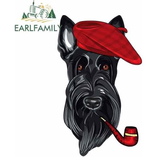 EARLFAMILY 13cm x 7.8cm For Smoking Black Dog Motorcycle Car Stickers Vinyl Car Wrap Decal Fashion Graphics Scratch-Proof