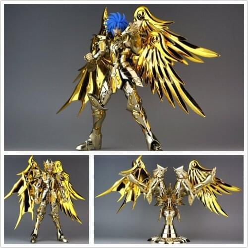 GT Great Toys Saint Seiya Myth Soul of God Gold metal Cloth Gemini Saga SOG with Object