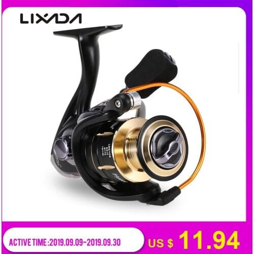 Lixada 12+1BB Fishing Reel Aluminum Carp Fishing Spinning Reel Wheel 2000/3000/4000/5000/6000/7000 for Pesca