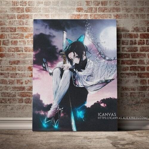 Kochou Shinobu Real Life art Decoration Prints Home Decor Canvas Living Kids Room Bedroom Painting Wall Art Studio Poster