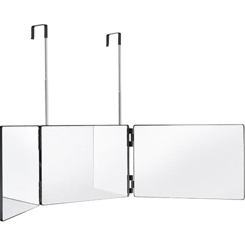 Cosmetic Tool Makeup Mirror Hanging Bathroom 360 Degree Shower Height Adjustable Anti Fog Rear View Styling Trifold Foldable