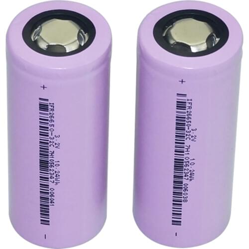2-4 pcs Hixon LiFePo4 cell 3,2V/11.24Wh 3200mAh IFR26650 rechargeable battery Flat Top with UN und UL certification