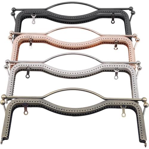 LKEEP 1pc Coin Purse Bag Kiss Clasp Lock Metal Arch Frame Hand DIY Craft 27cm Bag Parts Accessories