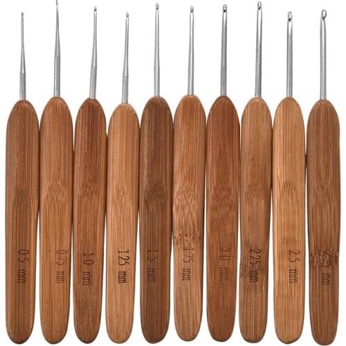 8/10pcs 0.5mm-2.75mm Knitting Needles Set Small Lace Knitting Hooks Set DIY Crochet Hooks Needles For Weave Sewing Needles Tool