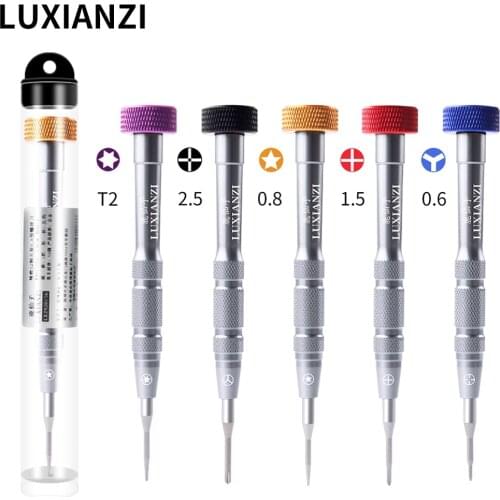 LUXIANZI 5pcs High Quality Screwdriver Set Multi-function Phone Computer Electronic Repair Hand Tools Precision Screw Driver