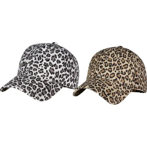 New Leopard Baseball Cap Snapback Hat Hip-Hop Cap Adjustable Outdoor Sports Baseball Cap