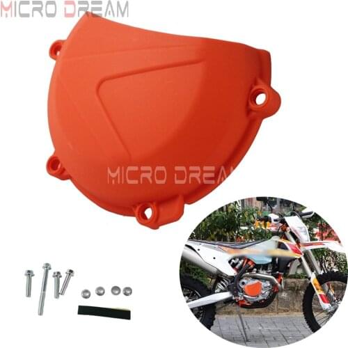 Orange Motorcycle Clutch Cover Stator Case Guard Protector For SXF XCF 450 EXC-F 450 500 Six Days 2016-2017 2018