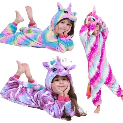 Pijama Unicornio Infantil Girls Pijamas Baby Boy Pajamas Pijama Dinossauro Kids Pijamas Kids Blankets Sleepwear 4 6 8 10T