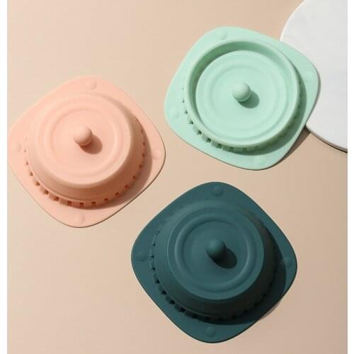 Sink Strainer Hair Stoppers Silicone Floor Drain Filter Kitchen Sink Bathroom Sewer Insect-proof Odor-proof Floor Drain Cover