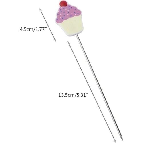 Cake Tester Probe Stainless Steel Skewer Tester for Cupcake Muffin Bread Pancake H55A