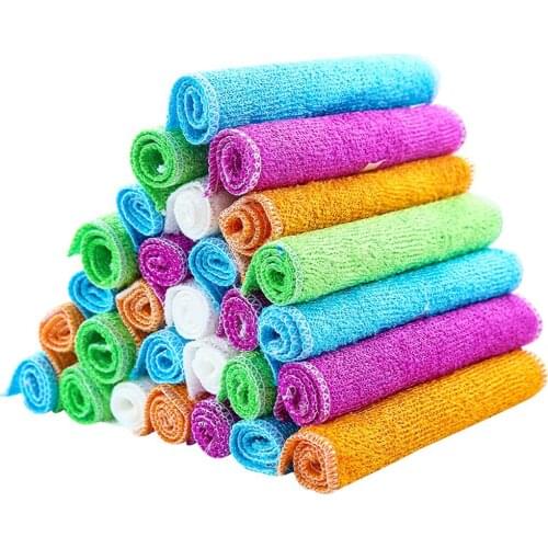 Anti-Grease Wiping Rags Kitchen Efficient Super Absorbent Microfiber Cleaning Cloth Home Washing Dish Kitchen Cleaning Towel
