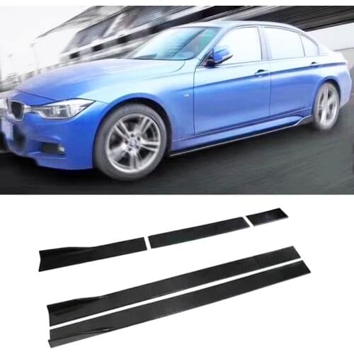 2m/ 2.2m Universal Carbon fiber Side Skirt Extensions Car Side Skirts Winglet Splitters Lip bumper For BMW Audi Benz Honda