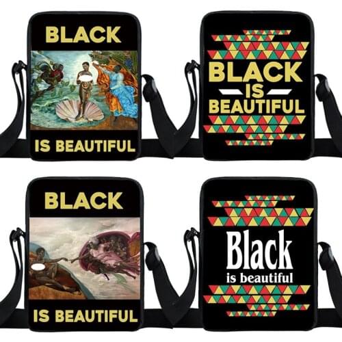 Black Is Beautiful Women Handbag Afro Ladies Popular Teenager Girls Satchel span high-capacity Shoulder Bags