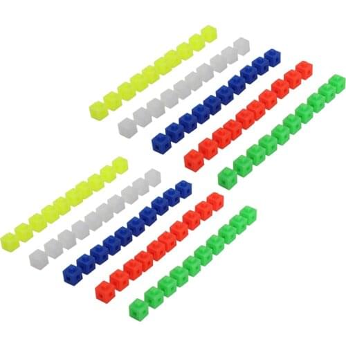 100Pcs 5 colors Multilink Linking Cubes /Math Manipulative/ Counting Blocks