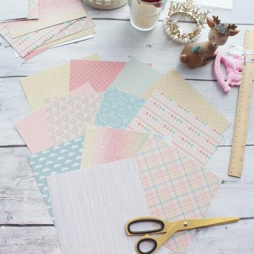 24 sheets DIY 12 style 15.2*15.2cm today is sun day lets party theme craft paper scrapbooking creative paper DIY gift use