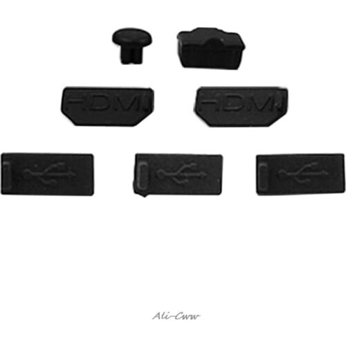 7pcs USB Dust Plug Cover for Xbox One X Gaming Console Dust Proof Cap Kits