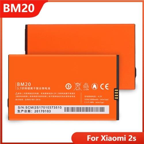 Phone Battery BM20 For Xiaomi 2s mi 2 Replacement Rechargable Batteries 2000mAh