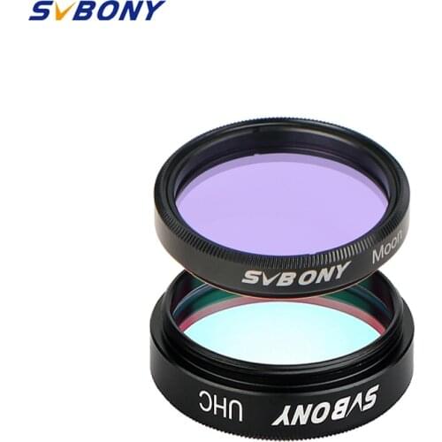 SVBONY 1.25'' UHC Filter+Moon Filter 2 pcs filter set for Astronomy Telescope Monocular Eyepiece Observations of Deep Sky Object
