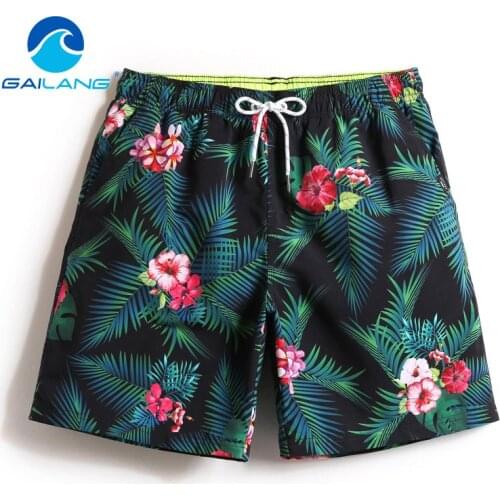Gailang Brand Sexy Men Beach Shorts Board Boxer Trunks Casual Quick Drying Male Swimwear Swimsuits Mens Bermuda Active