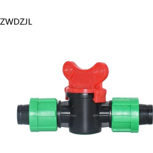 Garden Irrigation Drip tape tap 5/8" garden tap16mm irrigation water valve Mini Valve waterstop connectors adapter 1pcs